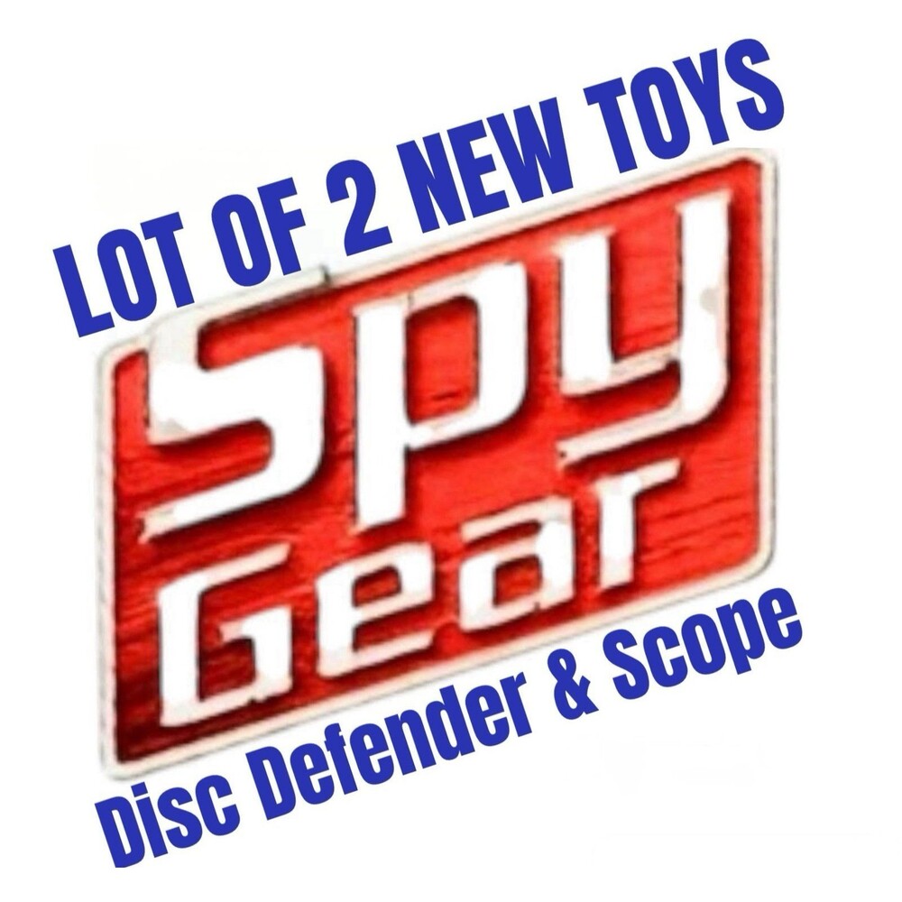 SPY GEAR Set of 2 Collectible Toys DISC DEFENDER & REAR VIEW SCOPE NEW 2008